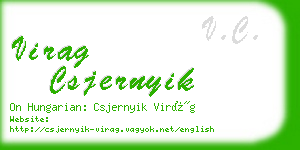 virag csjernyik business card